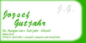 jozsef gutjahr business card